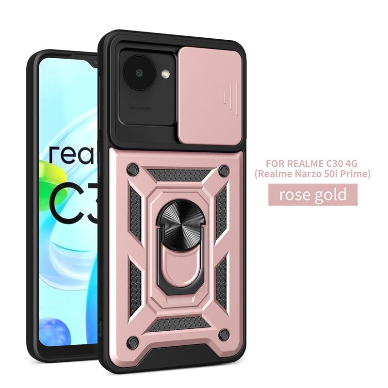 Для OPPO Realme C30 4G чехол Броня Магнитное кольцо-подставка-держатель задняя крышка для Realme C 30 RealmeC30 2022 RMX3581 Чехлы для телефонов