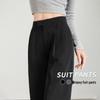Women's Double Pleated Wide-Leg Trousers