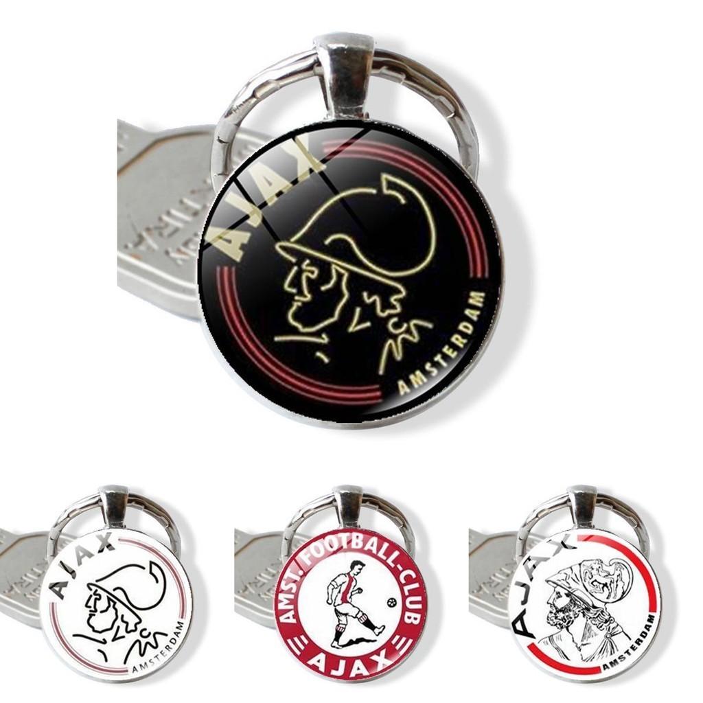 Sleek Zinc Alloy Ajax Football Club Keychain Ideal For European And American Fashion