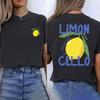 Лимончелло La Dolce Vita Италия Футболка Лимонная Футболка Женская Футболка с коротким рукавом и круглым вырезом Ретро Графическая футболка Подарок для любителей лимонов