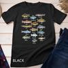 Types Of Freshwater Fish Species Fishing Unisex T-shirt
