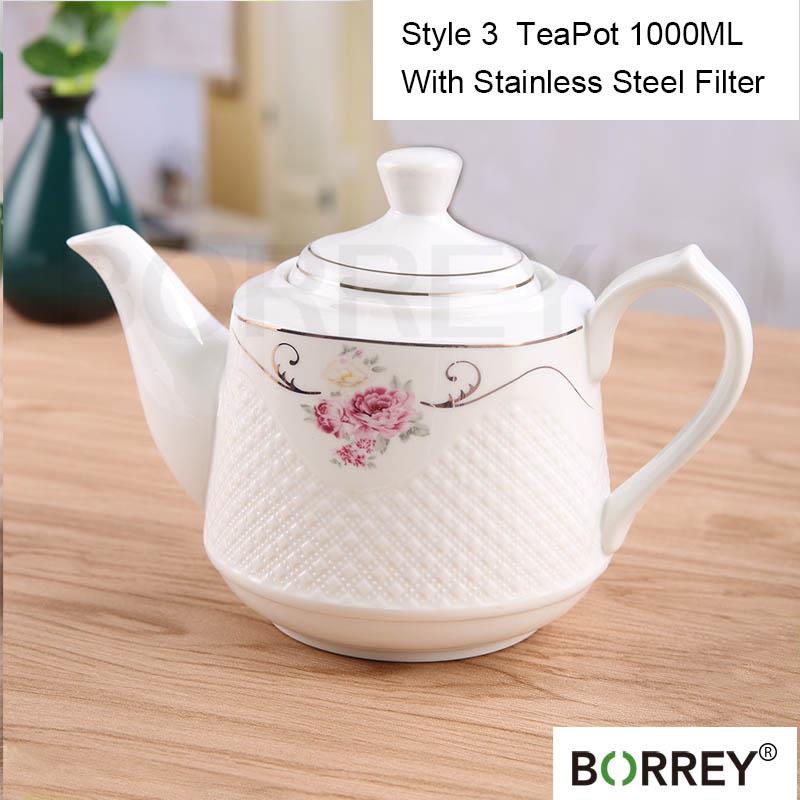 BORREYкерамический чайник с фильтром, чайник в европейском стиле, холодный чайник, кофейник, украшение для дома, художественное произведение, керамическая посуда, подарок на день рождения, свадьбу