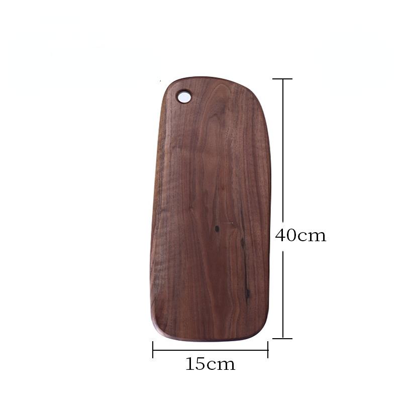 1pc Irregular Shape Cutting Board Solid Black Walnut Wood Board Food Steak Board Charcuterie Board