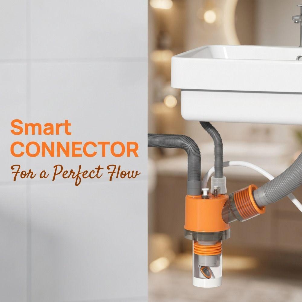 Triple Drainage Pipe Diverter Floor Drain Connects Compatible  Air Conditioning