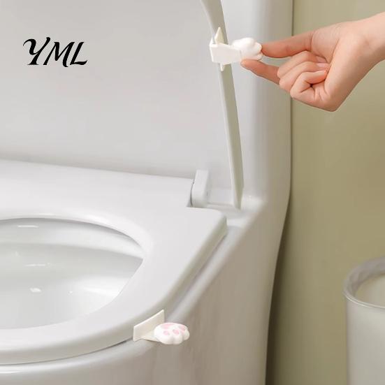 Hygienic Bathroom Tool 2PCS Toilet Lid Lifters, Non Contact Opener, Durable Moisture Resistant Handle ABS Seat Opening Tool, for Sanitary Hands