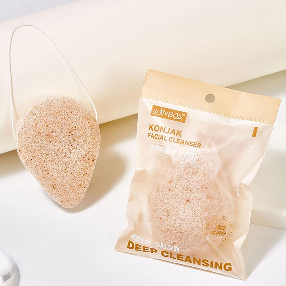 Natural Exfoliating Face Wash Cleansing Puff Flutter Tool Facial Cosmetic Sponge Remover Sponge D3Z5