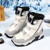 Women Fashion High-top Snow Boots Plush Cotton Shoes Winter Warm Outdoor Sneakers Non-slip Walking Hiking Boots