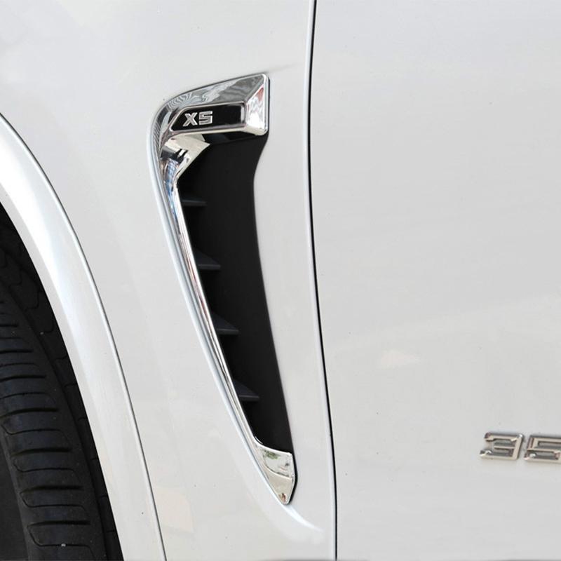 For BMW Xdrive Emblem  X5 F15 X5M F85  Shark Gills 3D Stickers Side Fender Vent Decoration Car-Styling Auto Accessories