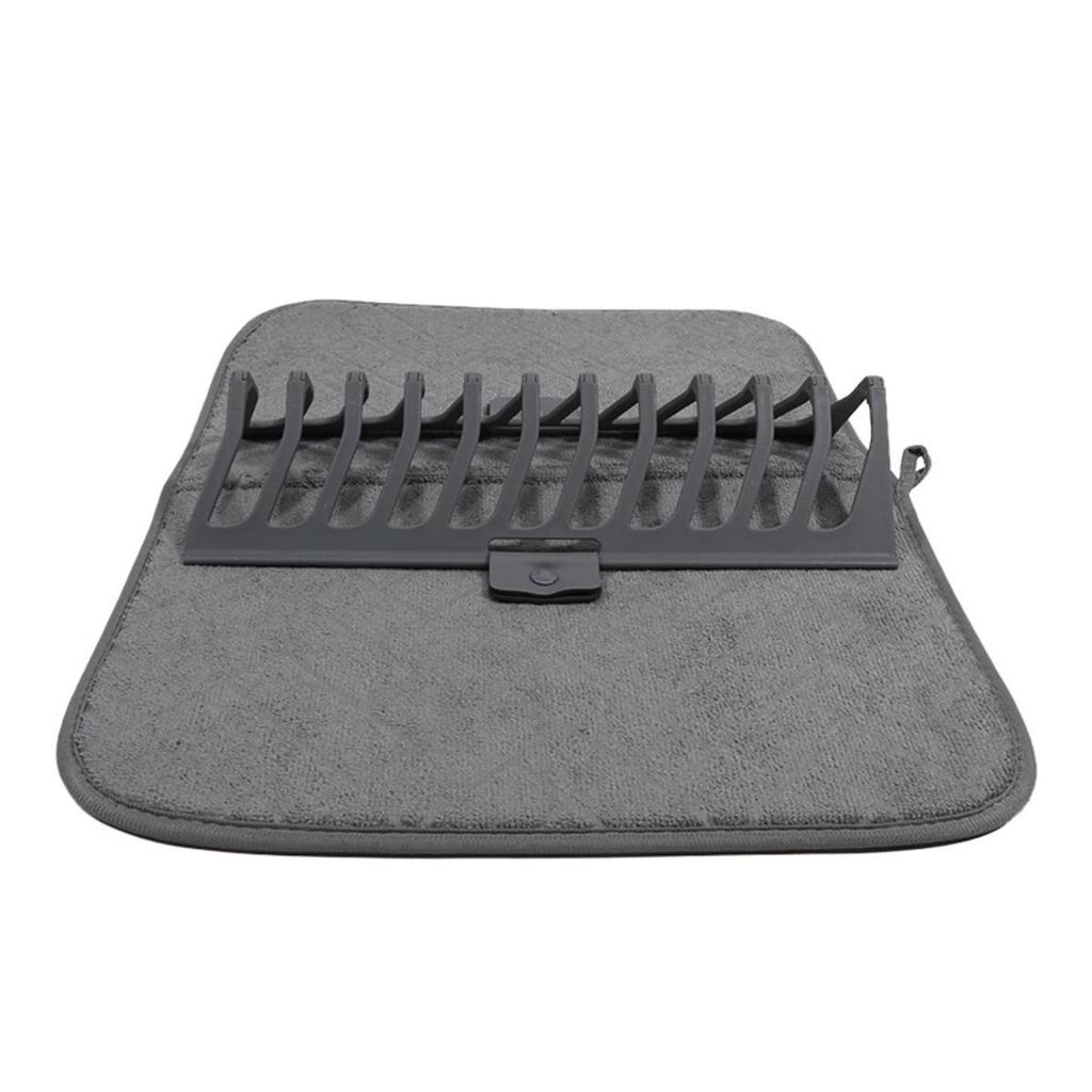 Коврик и подставка для сушки посуды Супервпитывающий кухонный коврик для сушки кастрюль, тарелок, сковородок, мисок, столовых приборов, кухонной утвари, овощей