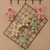Cute Astronaut Astronaut Rabbit Plush Doll Doll Girl Backpack Hanging Ornament Pendant Gift