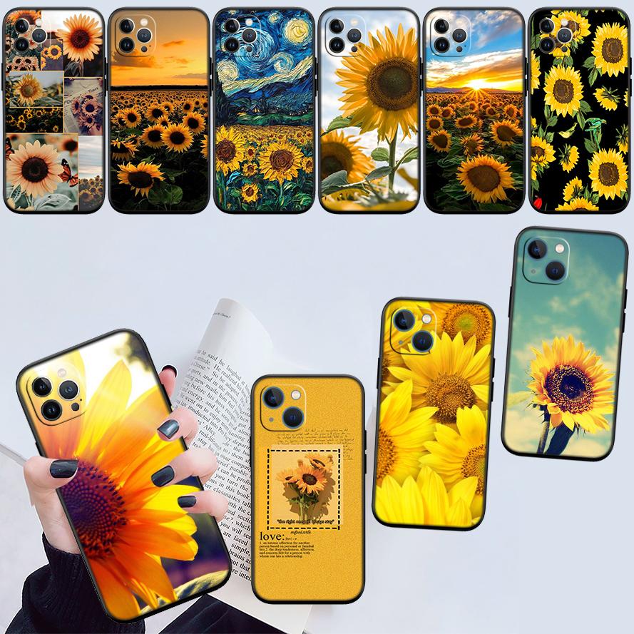 UP47 Sunflower Flower Phone Case for Samsung Galaxy S20 S21 S22 Ultra FE + Plus A21S A22 A24 A25 A26 A30 A30S A31