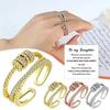 Women's Trendy Double-Layer Zircon Open Finger Ring - Anxiety Relief