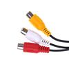 28 см 3,5 мм разъем AV между мужчинами и женщинами 3Rca аудио-видео кабель шнур стерео адаптер