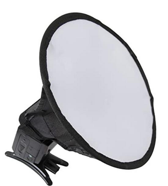 Софтбокс для вспышки 30/40 см с круглой/серой картой, черно-белым тканевым чехлом и конической конструкцией