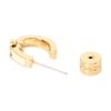 COACH Simple and Unique Design Brass Earrings Women's Gold