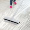 Щетка для ковров для чистки плитки, коврового покрытия в помещении, 2 в 1, регулируемая щетка для мытья пола с длинной ручкой, резиновый скребок, инструменты для уборки ванной комнаты