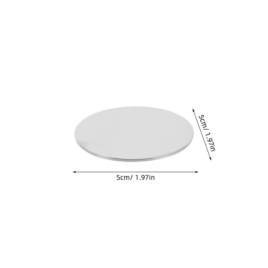 6Pcs 5Cm Stainless Steel Round Blank Coins for Engraving DIY Challenge Coins Personalized Mementos Craft Coin Blanks Engravable