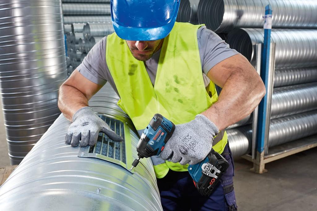 Bosch Professional 18V Cordless Impact Driver Wrench Dual Use Blue (Body Only, Charger/Sold Separately) GDX18V-200H