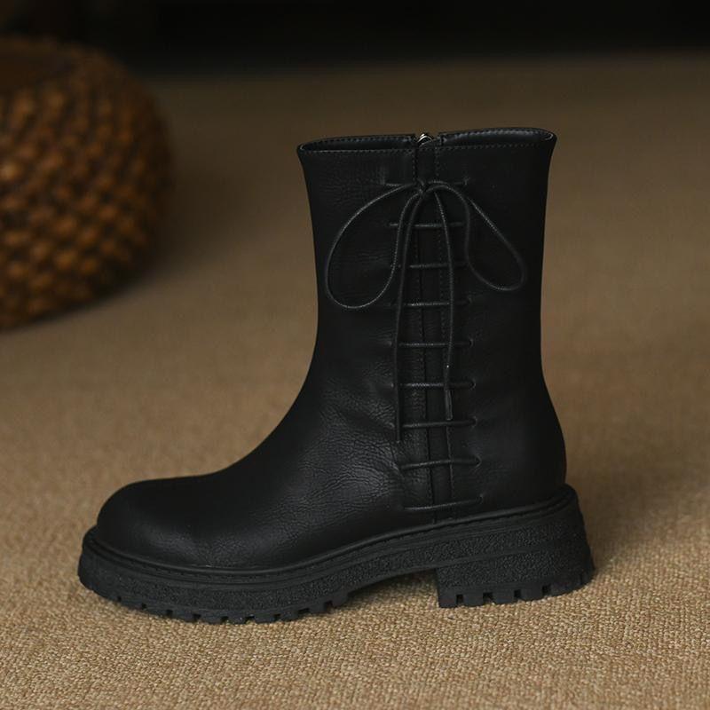 Обувь армейские женские ботильоны кожаные короткие туфли для женщин в стиле панк элегантные ботинки на среднем каблуке удобные популярные