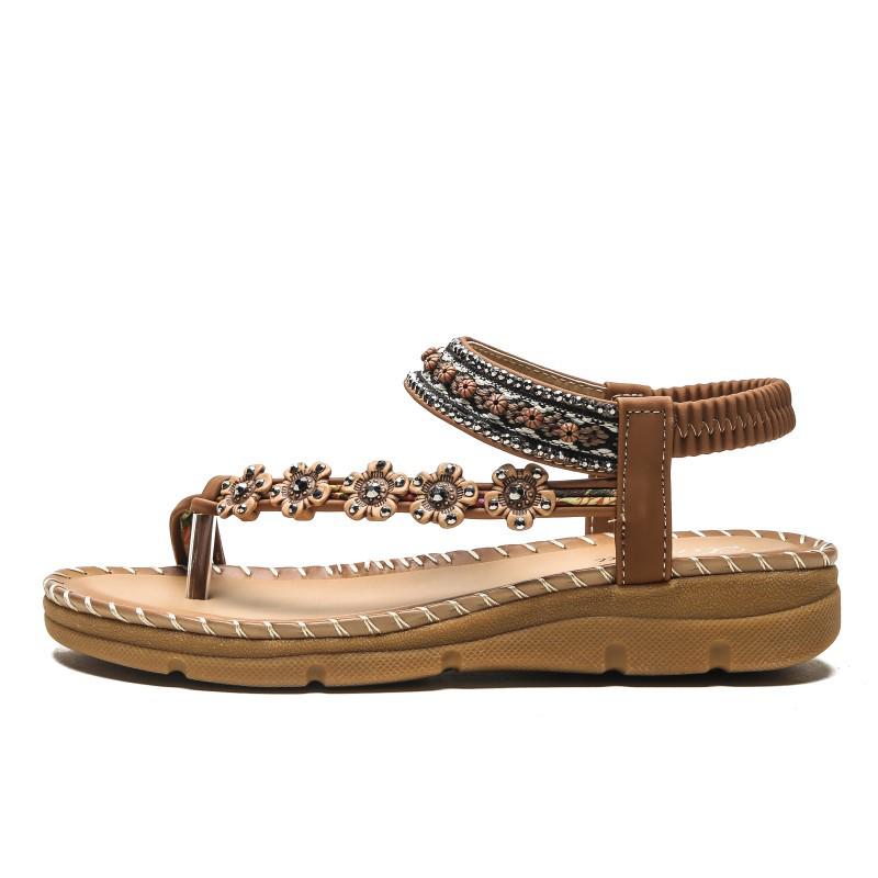 Модные и удобные сандалии, противоскользящая повседневная обувь, женская обувь с круглым носком