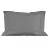 Cotton Pillowcase 50x75 Cm PERCALE Gray, by Soleil D'ocre
