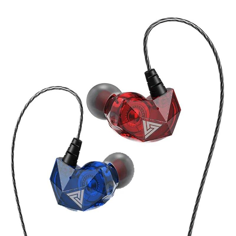 Оригинальные проводные наушники QKZ AK2 3,5 мм Динамические HIFI Басовые Внутриканальные Наушники Музыкальная Гарнитура Спортивная Гарнитура с Шумоподавлением и Микрофоном