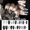 Nail Decoration Artificial Nail Art Tips False Nail Snake Pattern Long Stiletto Fake Nails