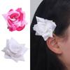 Vacation Headwear Flower Hair Clip Cloth Girl Rose Hair Clip Rose Flower Hairpin  Beach