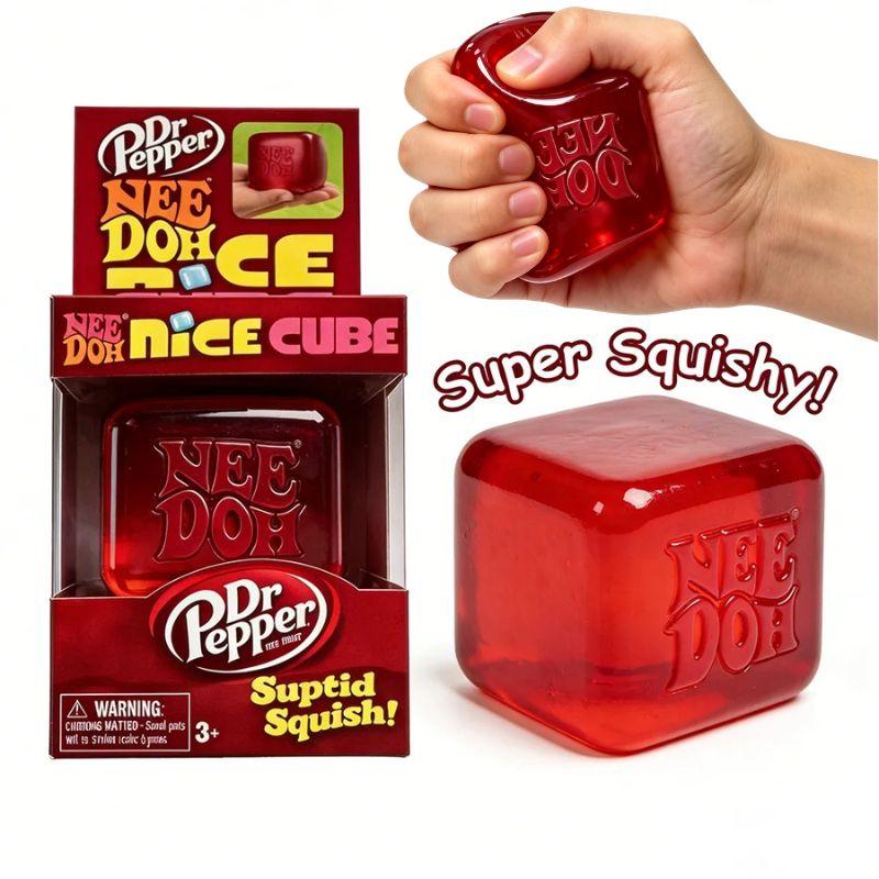 Новый милый кубик Nee doh Nice Cube Сенсорный антистресс Игрушка-фиджет для снятия тревожности и улучшения концентрации Настольный сенсорный кубик Сжимающая игрушка для взрослых