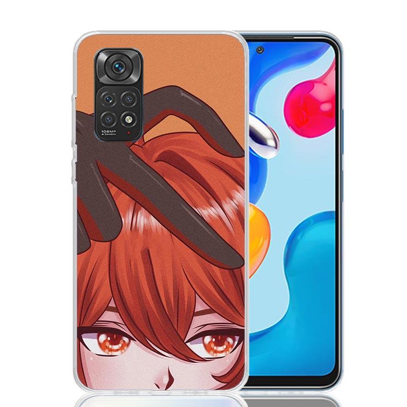 Genshin Love Walnut Phone Case For Xiaomi Redmi Note 14 13 12S 12 11S 11T 11E Pro Plus 10S 10 Art Customized Coque Capa Note 13
