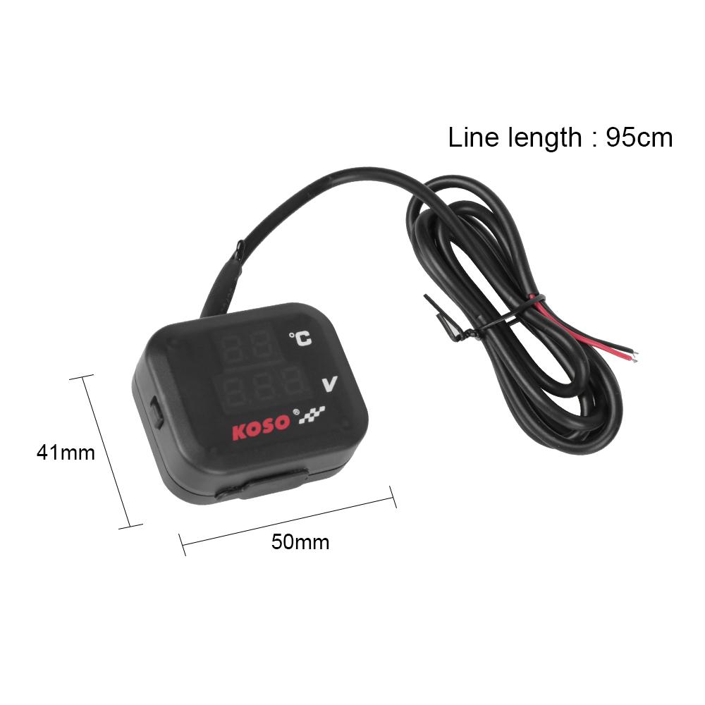 USB зарядное устройство для телефона, водонепроницаемый индикатор, маркер температуры, измеритель температуры воды для мотоцикла, для HONDA SUZUKI, универсальный аксессуар