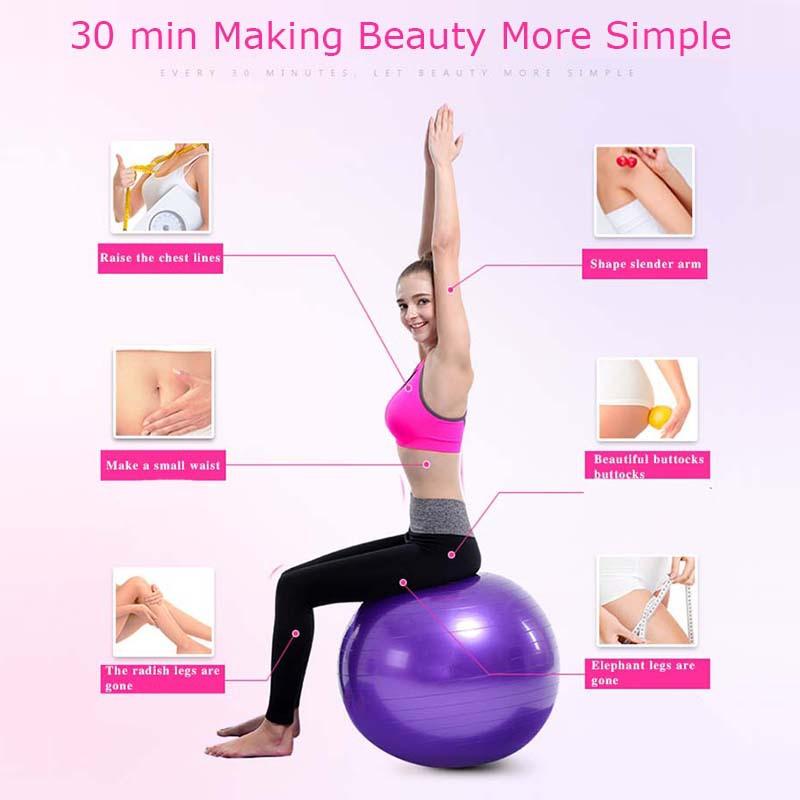 Балансирующий мяч для йоги 55-75 см, мяч для фитнеса, йоги, противоскользящий и противовзрывной, очень толстый мяч для беременных с воздушным насосом