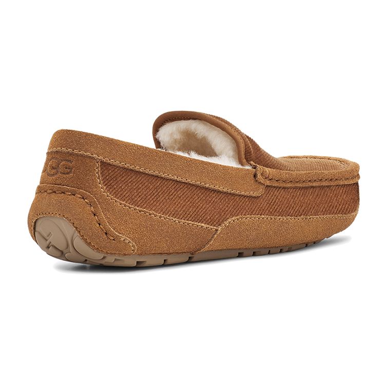 UGG Ascot Corduroy Ii Classic Versatile Sports Casual Shoes Men Sneakers Brown 1125932-CHE