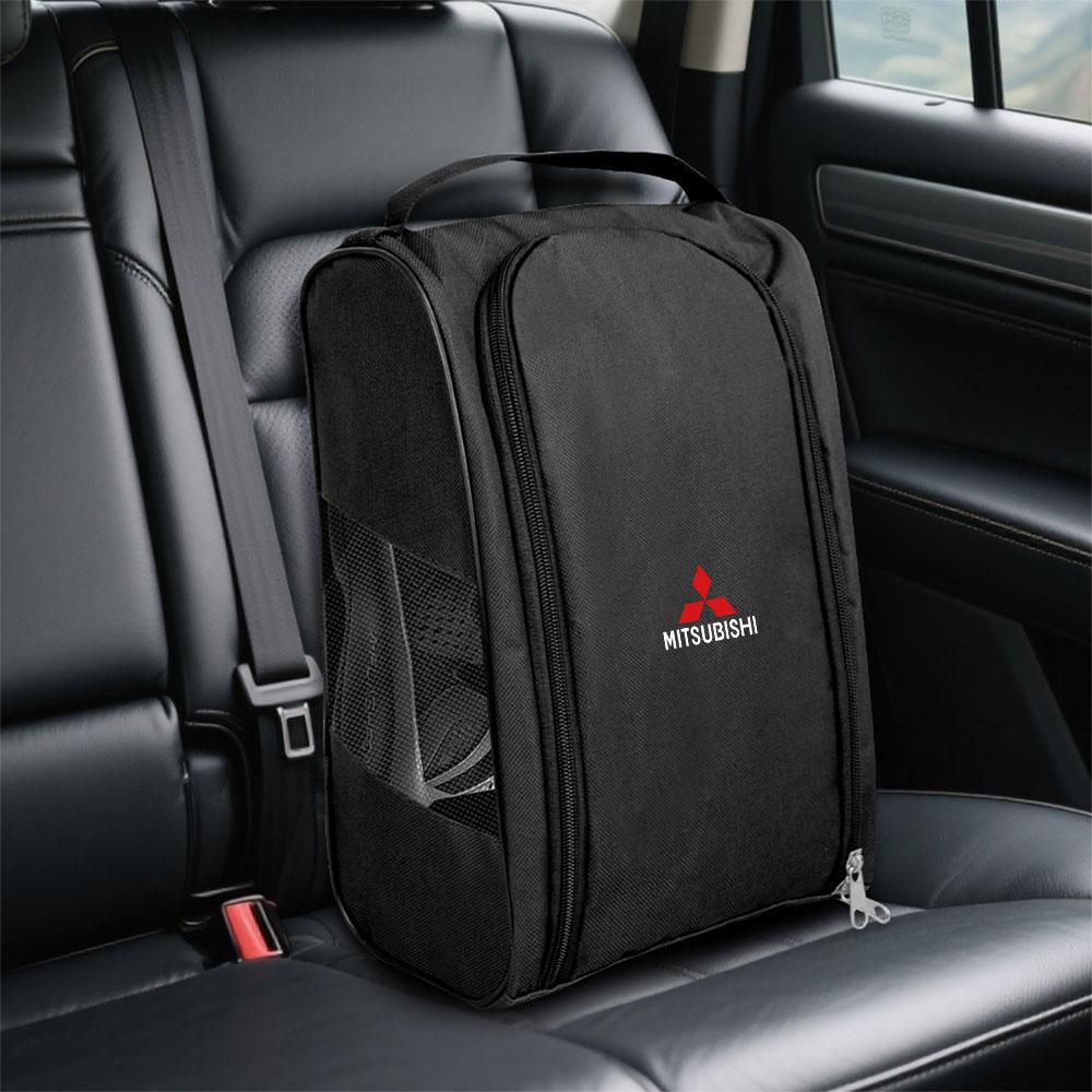 cwvc7 Car Emblem Sneaker Storage Bag Auto Organizer Interior Accessories for Mitsubishi Asx Lancer V73 Triton Colt Evolution Xpander