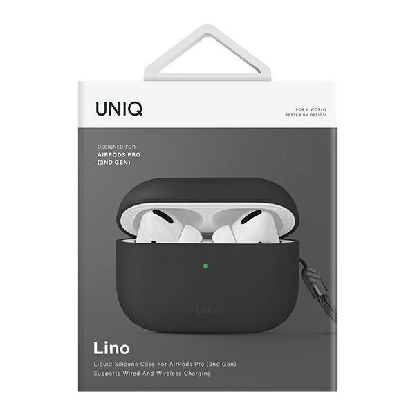 UNIQ Lino AirPods Pro 2 genSilicone Case (2022/2023) Gray/Ash Gray