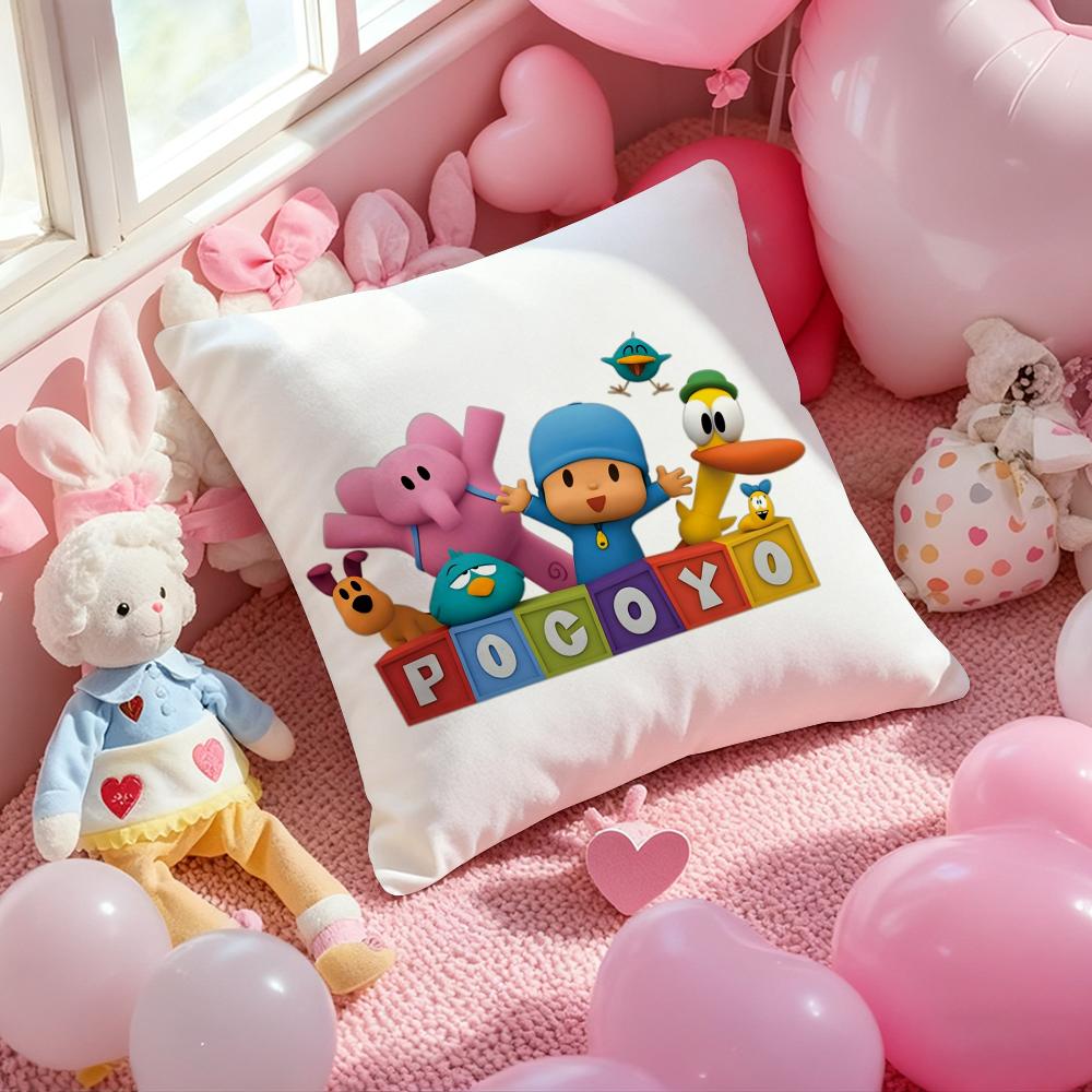 Чехол на подушку B-Boy-Girl-Pocoyo с принтом Наволочка для подушки для гостиной, дивана и декора спальни