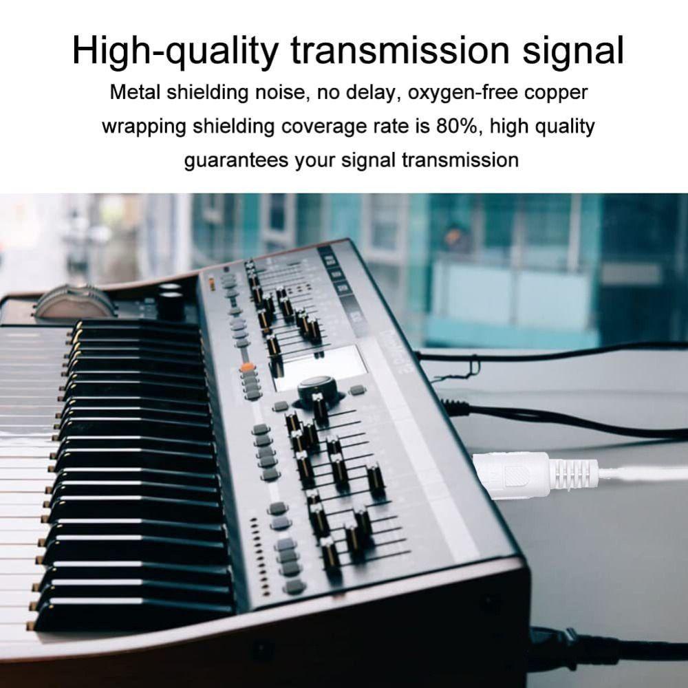 Удлинительный кабель MIDI между мужчинами и мужчинами Медный аудиоудлинитель Эффект электрогитары