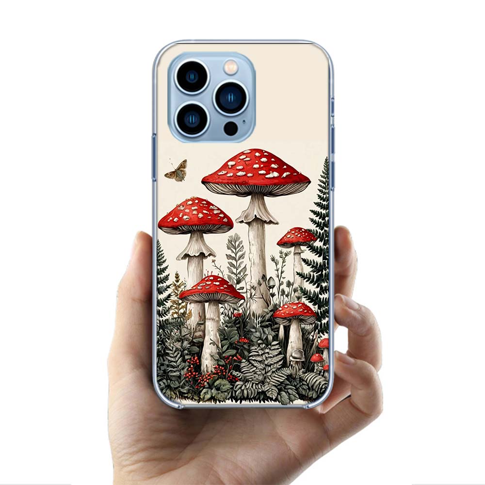 Colorful Mushroom Cases Phone Case For Iphone 17E 16E 17 Air 16 Pro Max 15 Pro 14 Plus 11 13 12 Mini Cover Cases Compatible with