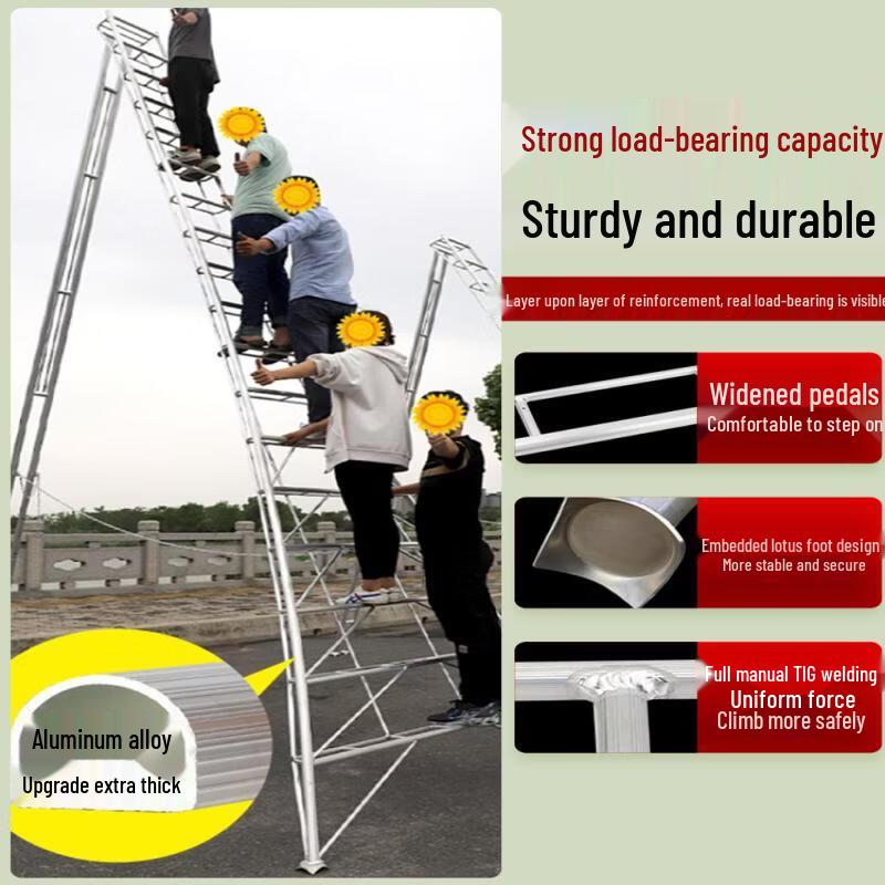 Jundingying Aluminum Orchard Tripod Ladder