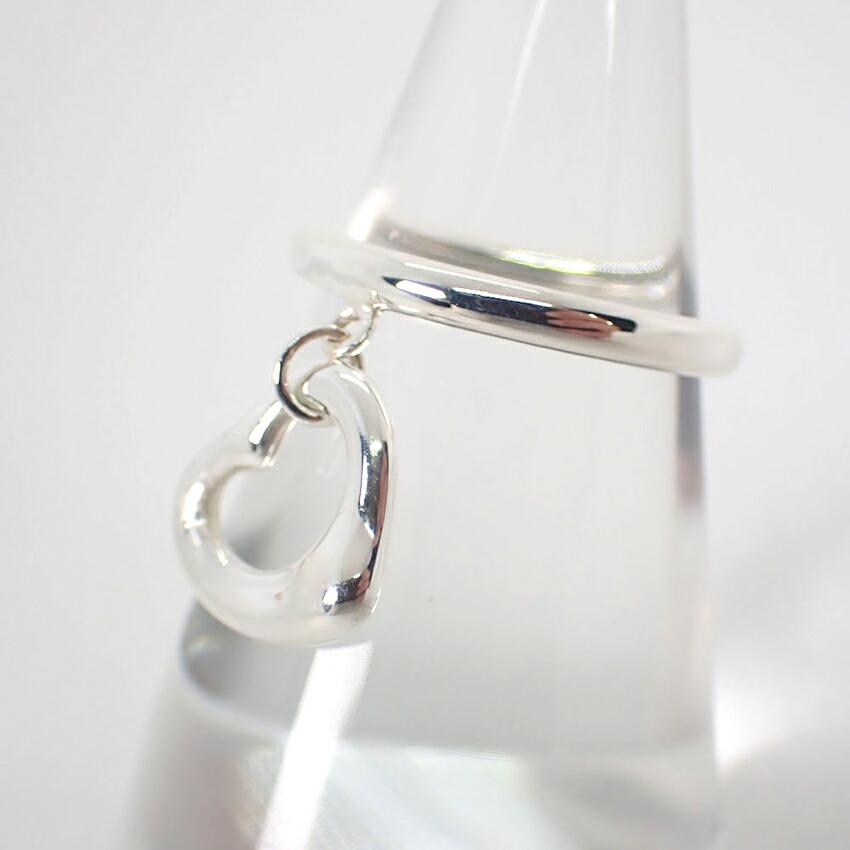 [Б/у] Кольцо TIFFANY 925 Открытое сердце / Размер 7 / j9-3