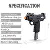 Toy Gun Building Blocks UZI Submachine Gun Model  Military Bricks Weapon Set Kids Outdoor Toy for Children Boys