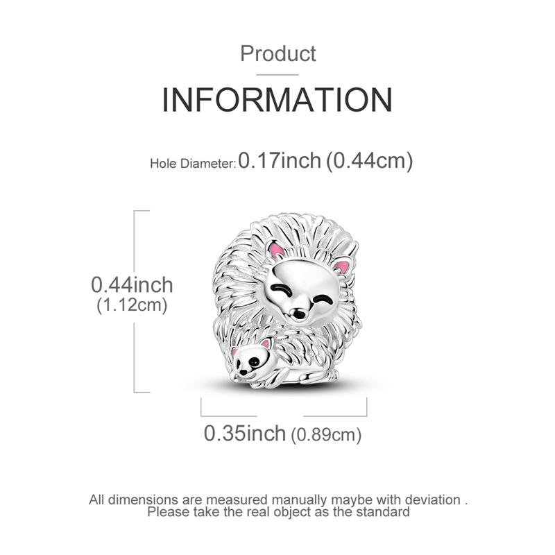 Charms Copper Turtle Dolphins Hedgehogs Pendant Bead Fit Original Necklace Bracelet Bangle Fine Jewelry Women Diy