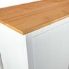 3 Door Wardrobe Hill White 127 x 50 x 170 cm Pine Wood