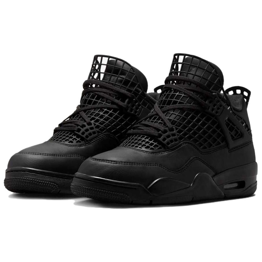Jordan 4 Ретро Черная сетка Женская FN7251-001