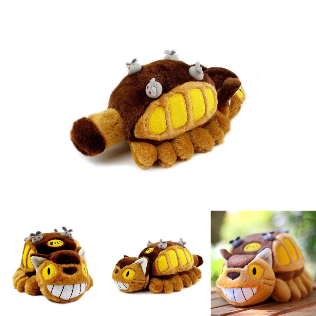 Plush And Soft 12" My Neighbor Totoro Cat Bus Doll Ideal For Snuggling