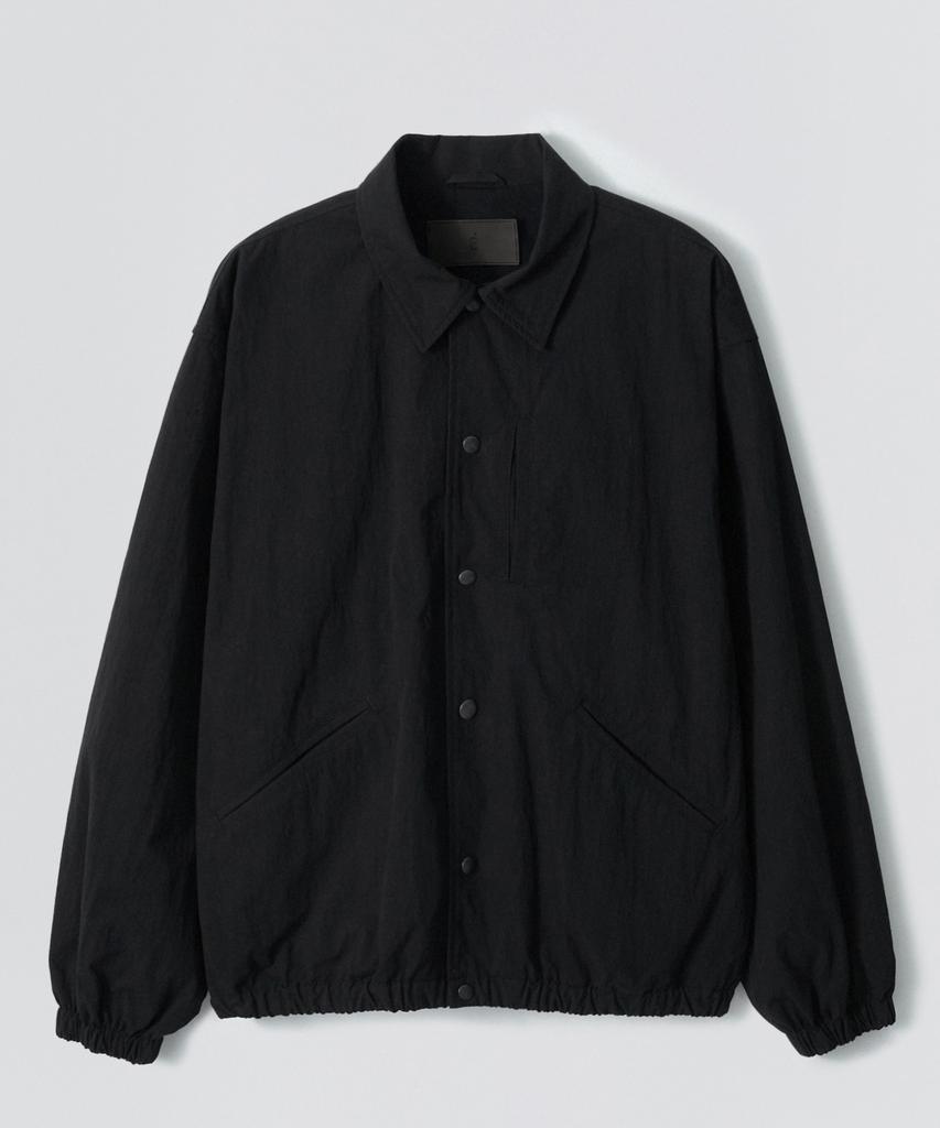 Ezio Nylon Coach Jacket_Black