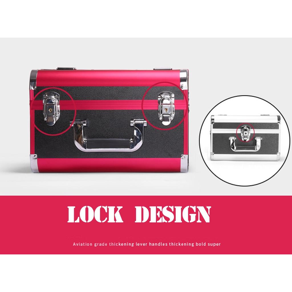 Professional Large Capacity Suitcases Portable Cosmetic Box for Cosmetics Women Travel Makeup Bags Box Manicure Cosmetology Case