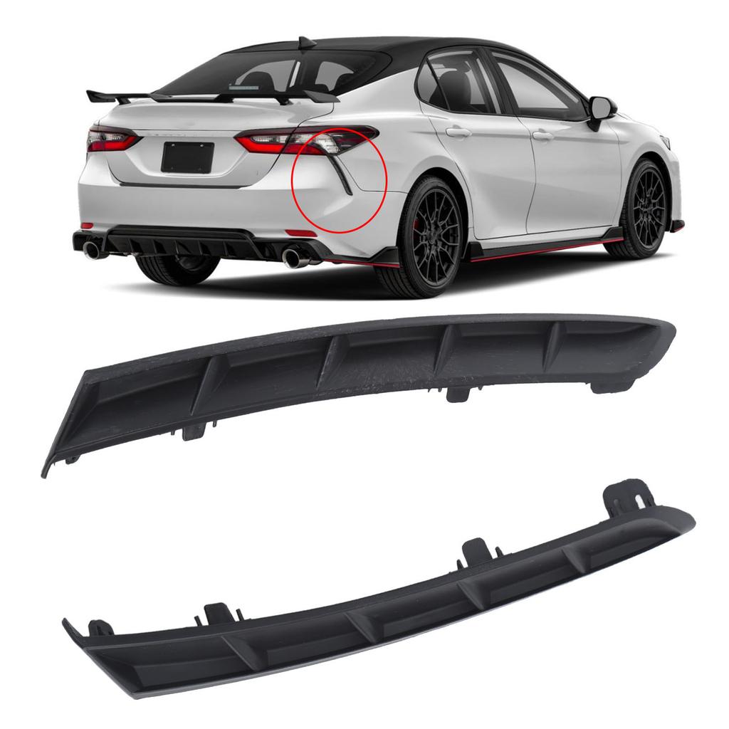 Left And Right Rear Bumper Extension Trim 5216506030 For Camry 2018 To 2024 Rear Bumper Extension Trim Molding 5216606030