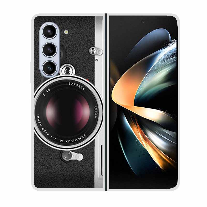 Чехол для Samsung Galaxy Fold 6 Крутое Космическое Животное Прозрачные Жесткие Чехлы для Телефона для Galaxy Z Fold6 5G 2024 Задняя Крышка Zfold6 Чехлы Capa