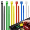 SEEK products Кабель 300 6 50 штук 1 штука с хранением большая емкость Стяжки, штук, цветов, каждая, 200 мм, каждая, легко снимаемая коробка/футляр,